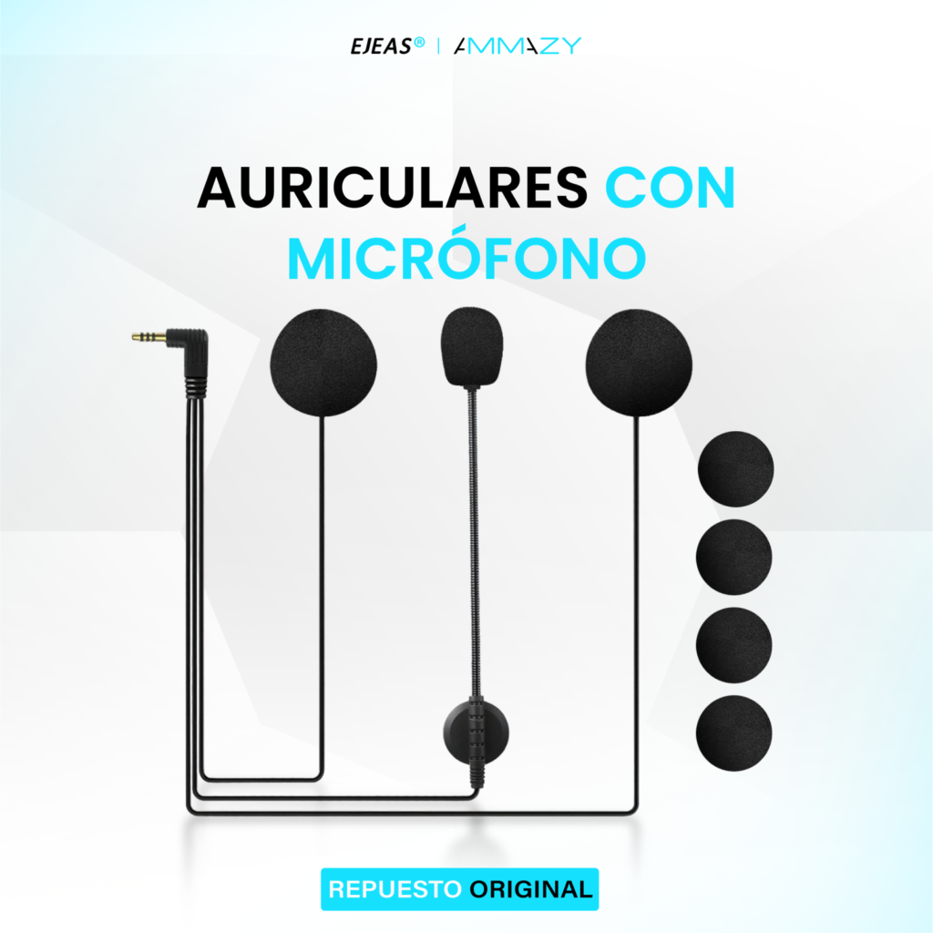Kit auriculares con micrófono para Ejeas V4 y Ejeas V6 - imagen 2