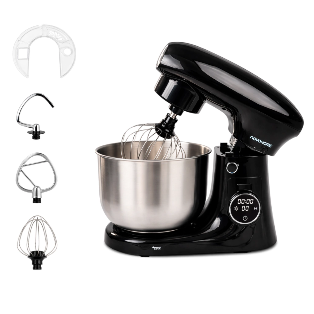 Batidora Novohome Planetaria Bowl Acero Inox 5L 1500w 11 Vel