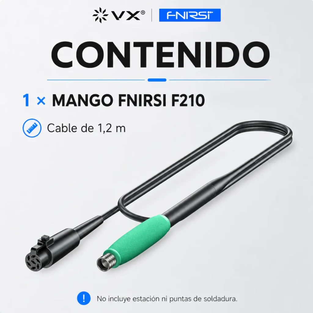 Mango Soldador FNIRSI F210 7 Pines para DWS-200 - imagen 10