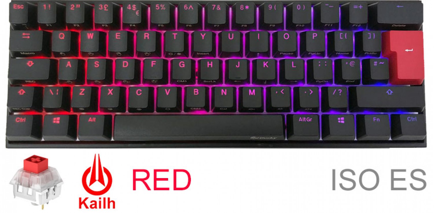 Teclado Ducky Mecha Mini V2 RGB Kailh BOX Red ISO ES