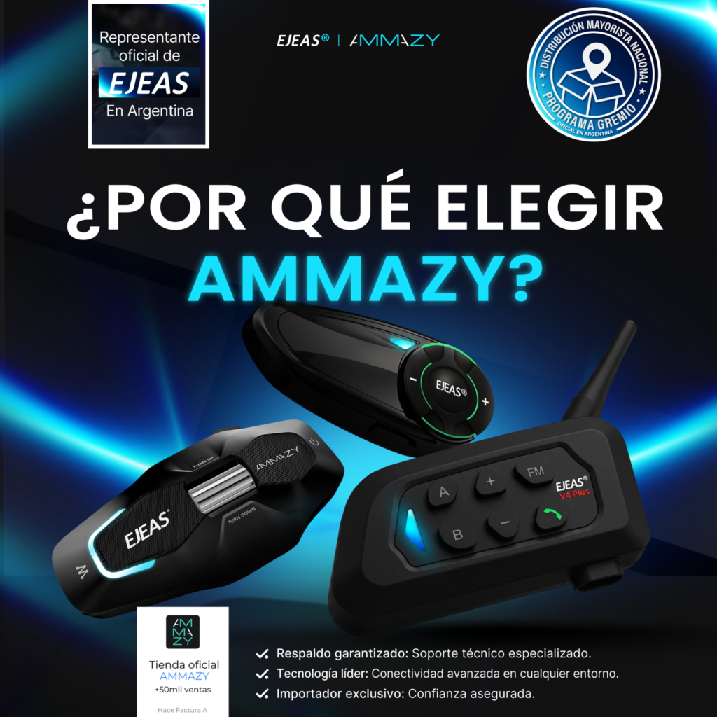 Intercomunicador Moto Ejeas V4 Plus Bluetooth - imagen 8