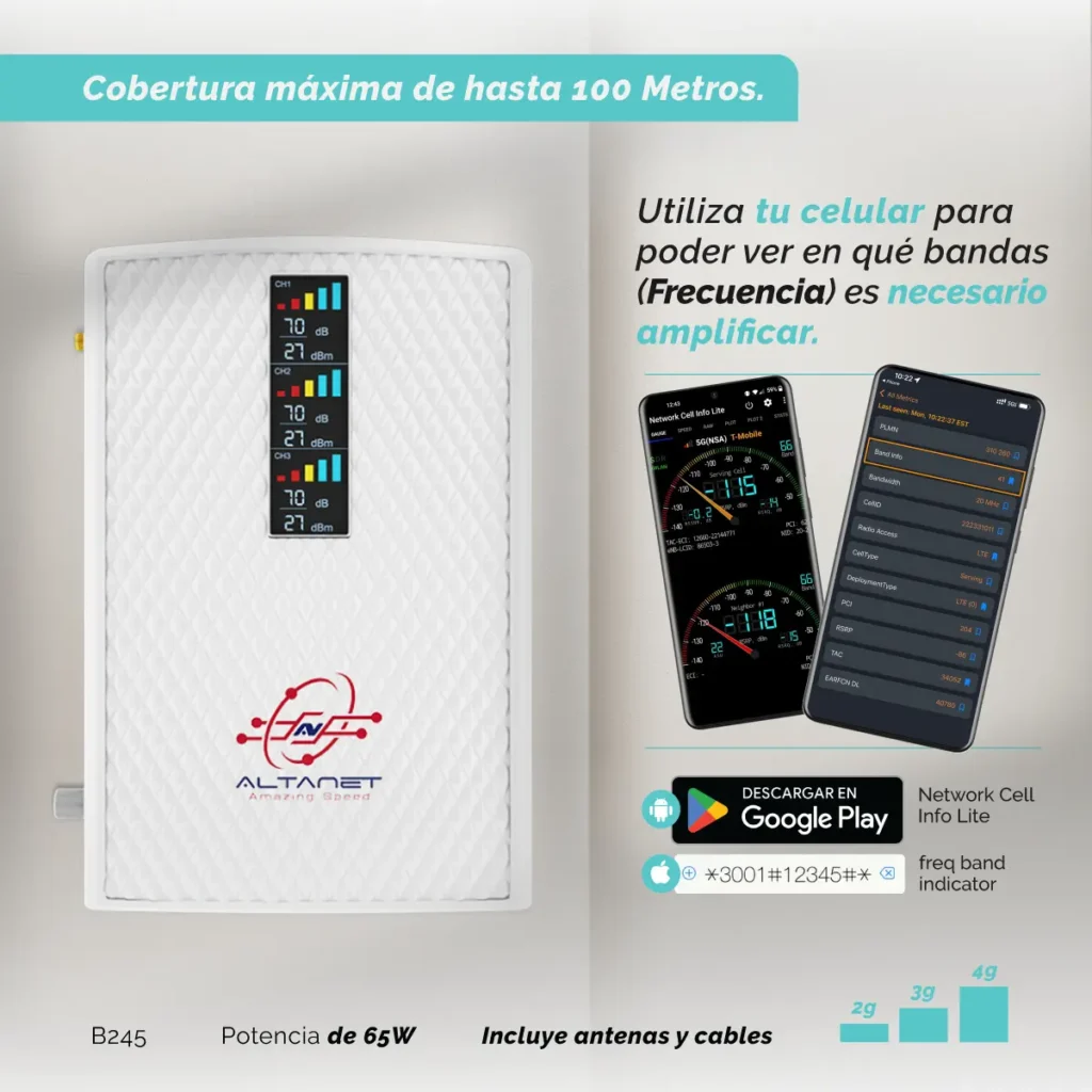 Amplificador Repetidor Señal Celular Y Datos 4g Zona Rural - imagen 3
