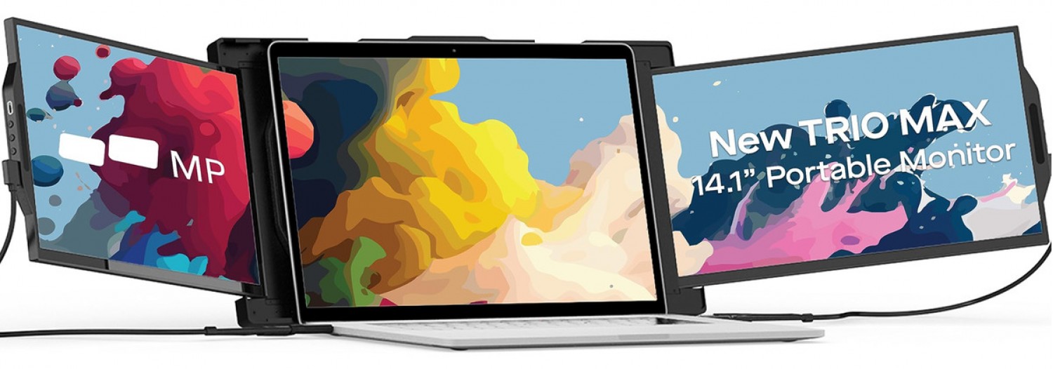 Monitor portátil Mobile Pixels Trio Max Tri-Screen 2.0 14.1