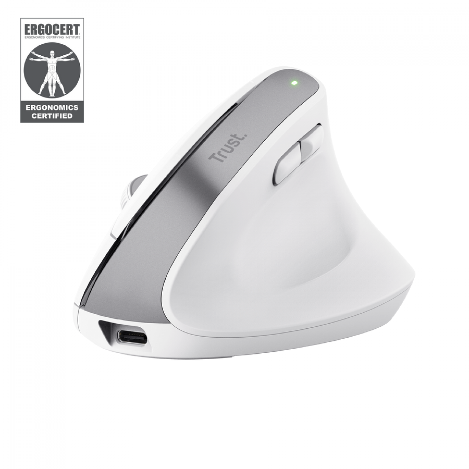 Mouse Trust Bayo Ergo Multidispositivo Wireless White
