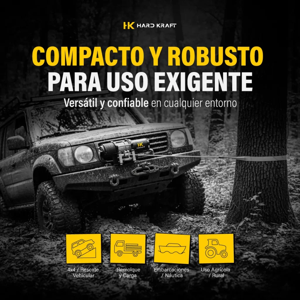 Malacate Eléctrico Hardkraft HK-DW4500 12V 4500 lb - imagen 7