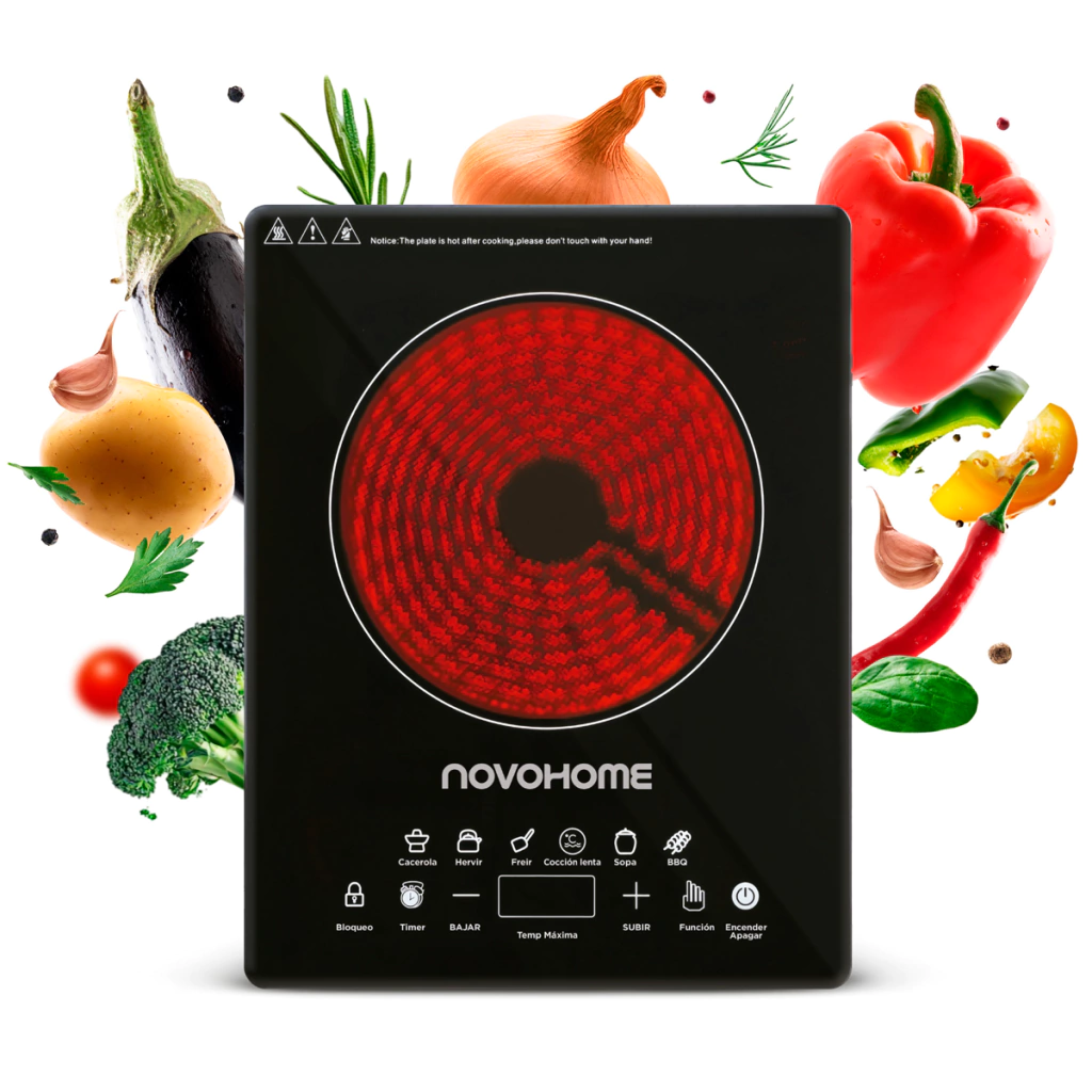 Anafe Novohome Vitrocerámico Inducción Digital Touch