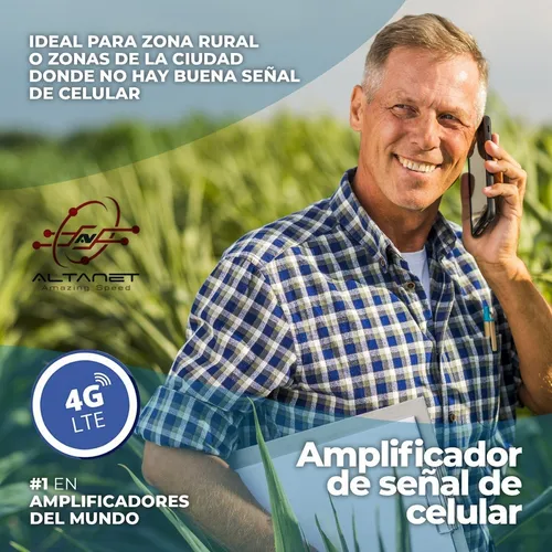 Amplificador Altanet Celular Y Datos 4g 15m Cable Banda 4 - imagen 3