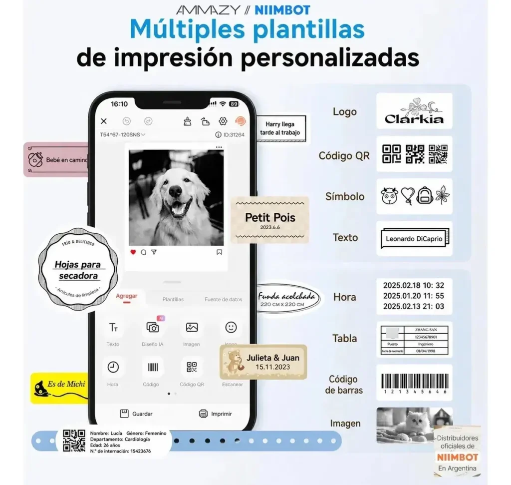 Impresora Térmica Pórtatil Niimbot K2 - imagen 5