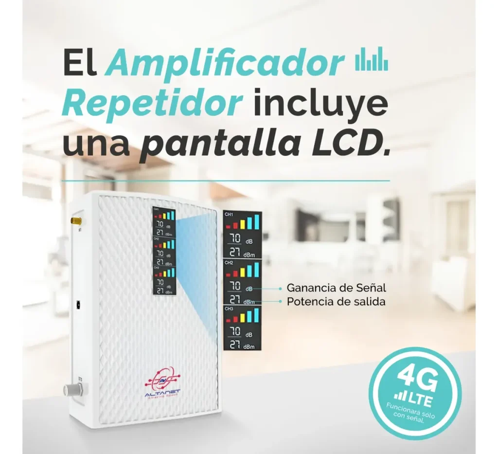 Amplificador Repetidor Señal Celular Y Datos 4g Zona Rural - imagen 5