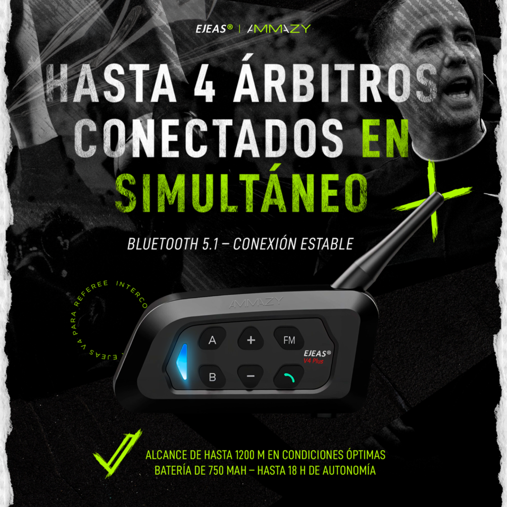Intercomunicador Ejeas V4C Árbitros y Jueces - imagen 4