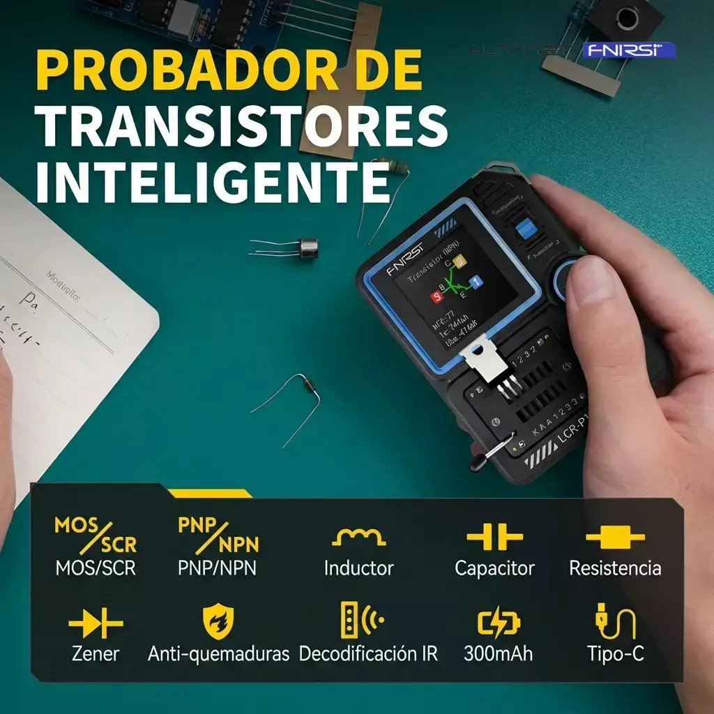 Probador de Componentes FNIRSI LCR-P1 con ESR - imagen 5
