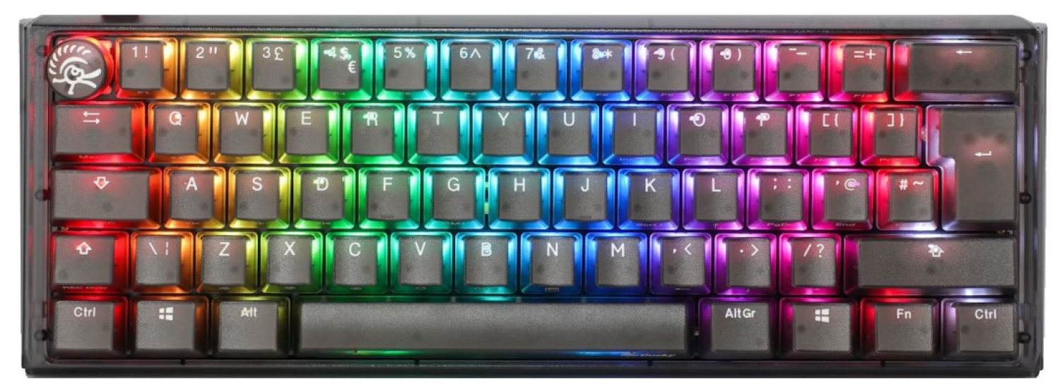 Teclado mecánico Ducky One 3 Aura Clear Black
