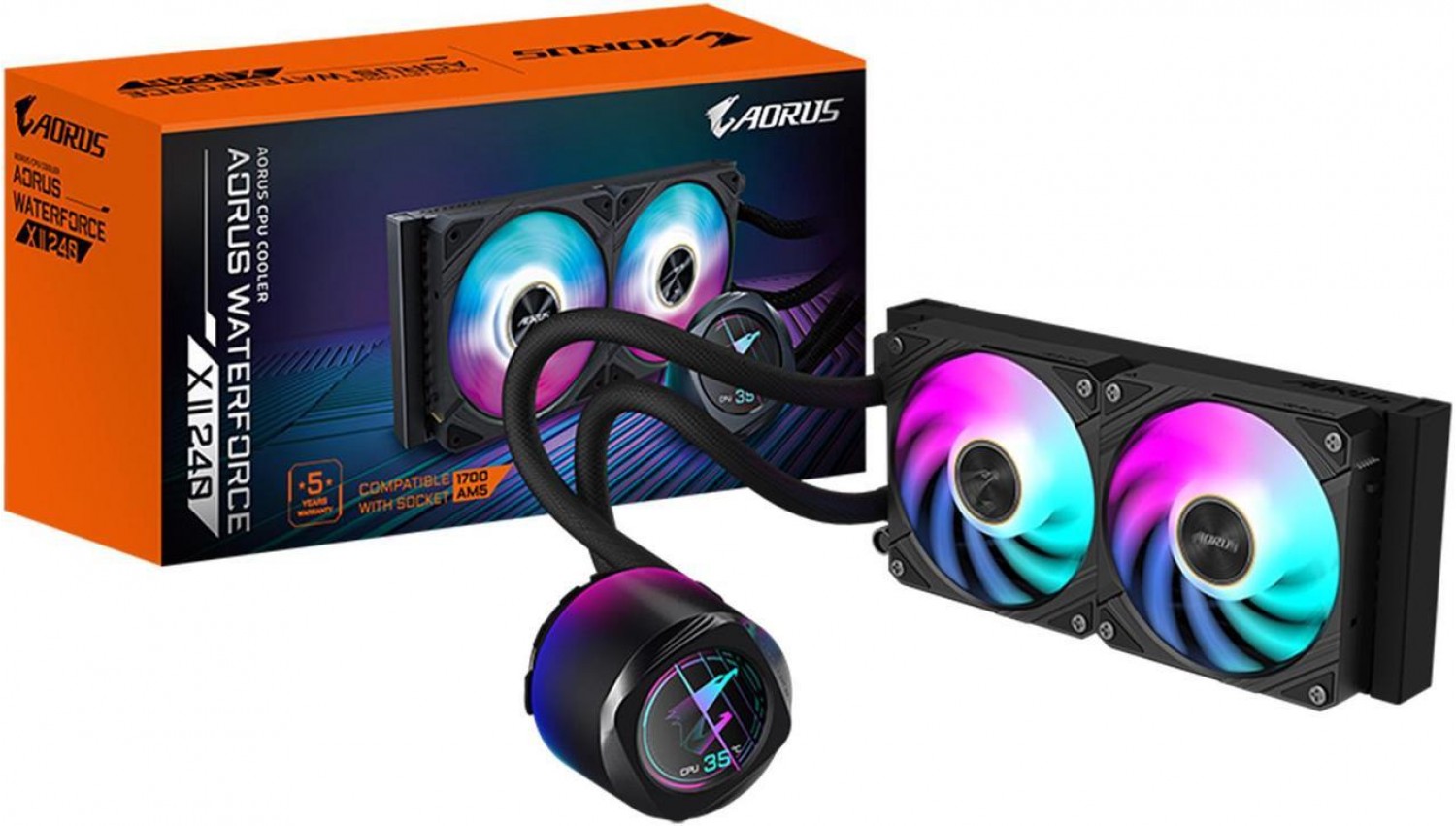 Cooler para CPU Gigabyte Aorus Waterforce X II 240