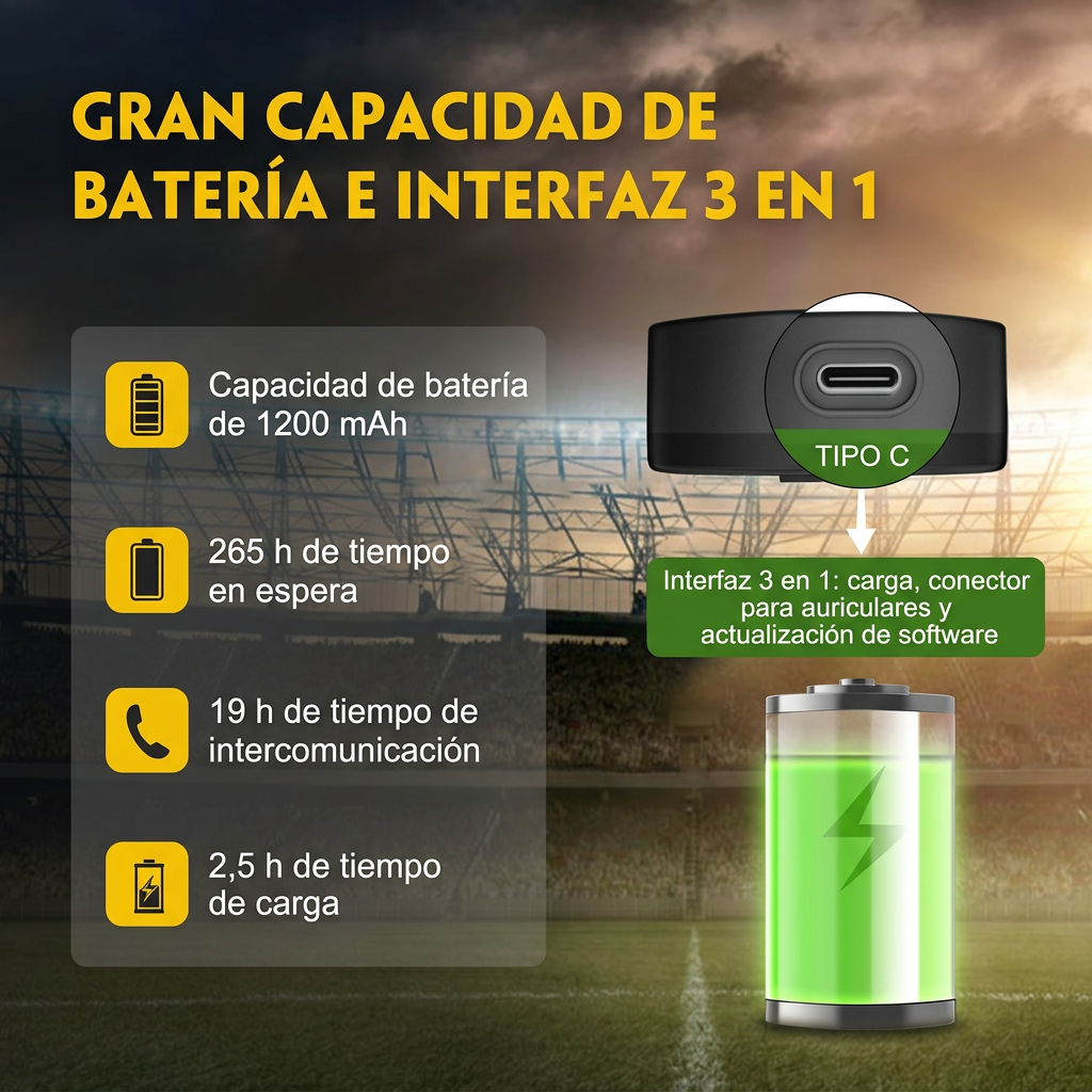 Intercomunicador para Árbitro Ejeas F6 - imagen 4