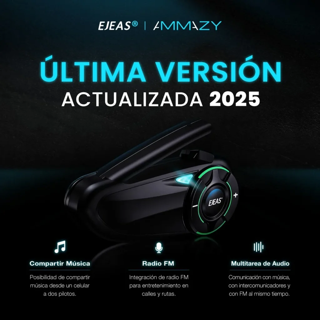 Intercomunicador Moto Ejeas Q8 Mesh 3.0 - imagen 5