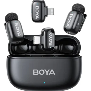 Kit De Micrófonos Corbateros Boya Mini 2 01 Usb-c Lightning