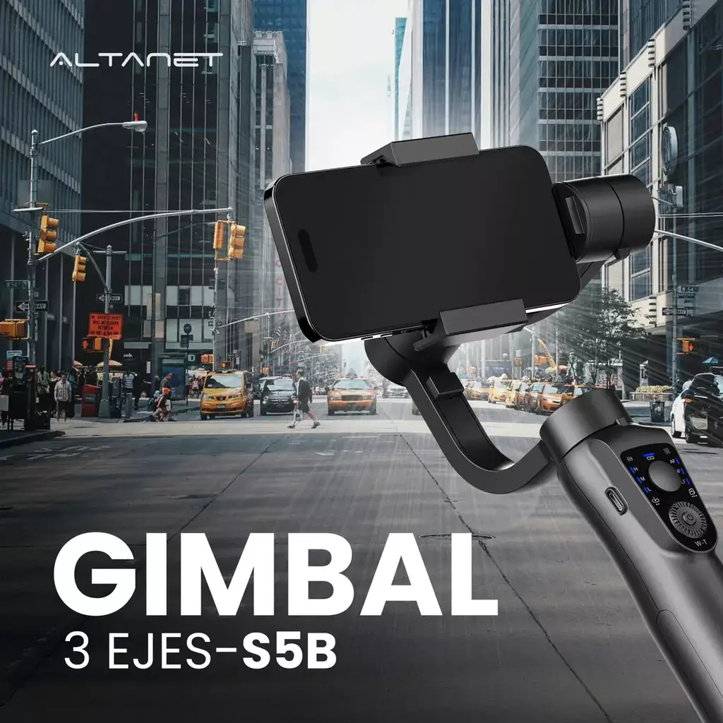 Gimbal para Celular AltaNet S5B 3 Ejes Negro - imagen 5
