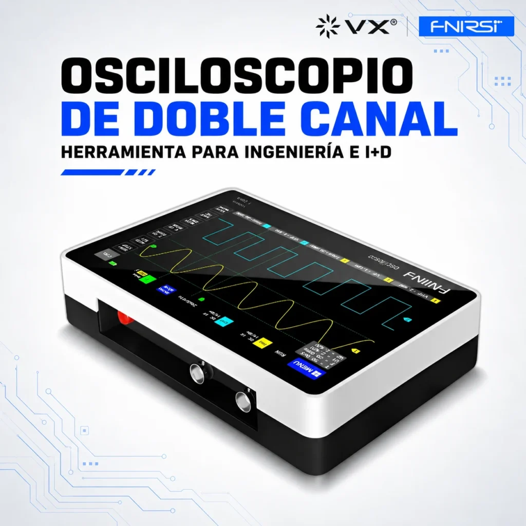 Osciloscopio Tablet FNIRSI 1013D 100 MHz 2 Canales - imagen 12