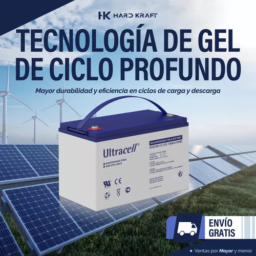 Batería Gel Ultracell UCG100-12 100Ah 12V Ciclo Profundo - imagen 4