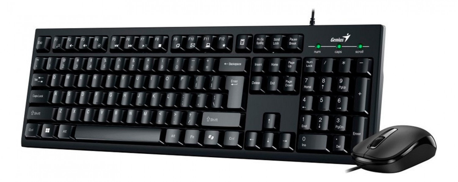 Combo de teclado y mouse Genius KM-100SE