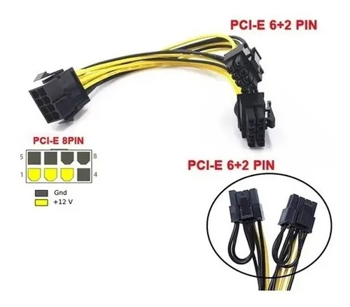 Splitter PCIe AltaNet 8 pines a 2x 6+2 GPU 300W - imagen 4