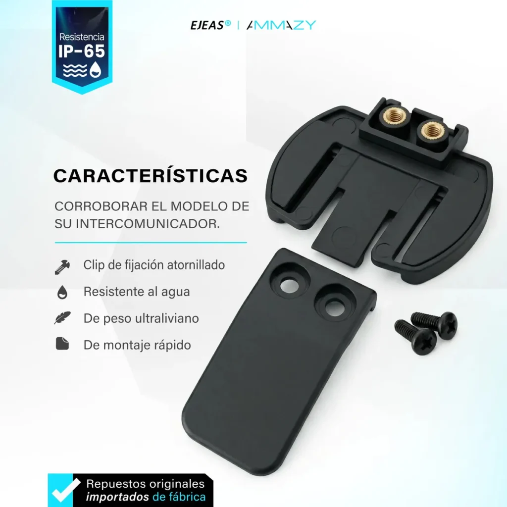 Clip de Sujeción para Intercomunicador Ejeas V4 y V6 - imagen 3