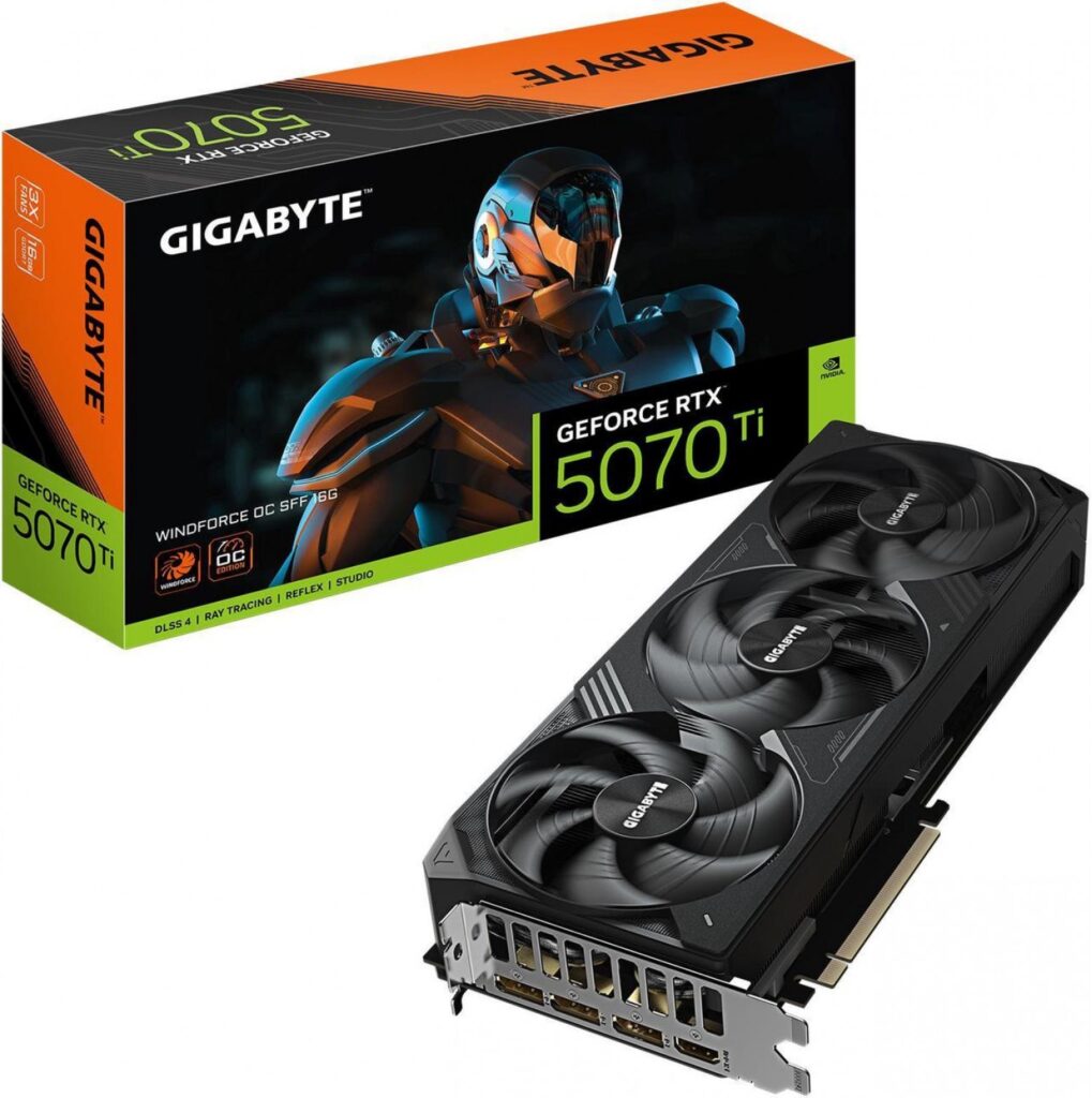 Placa de video Gigabyte RTX 5070 Ti WF3 OC 16GB