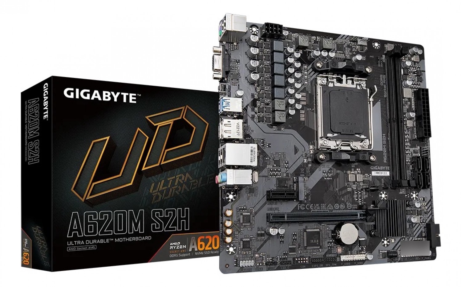 Placa madre GIGABYTE A620M S2H