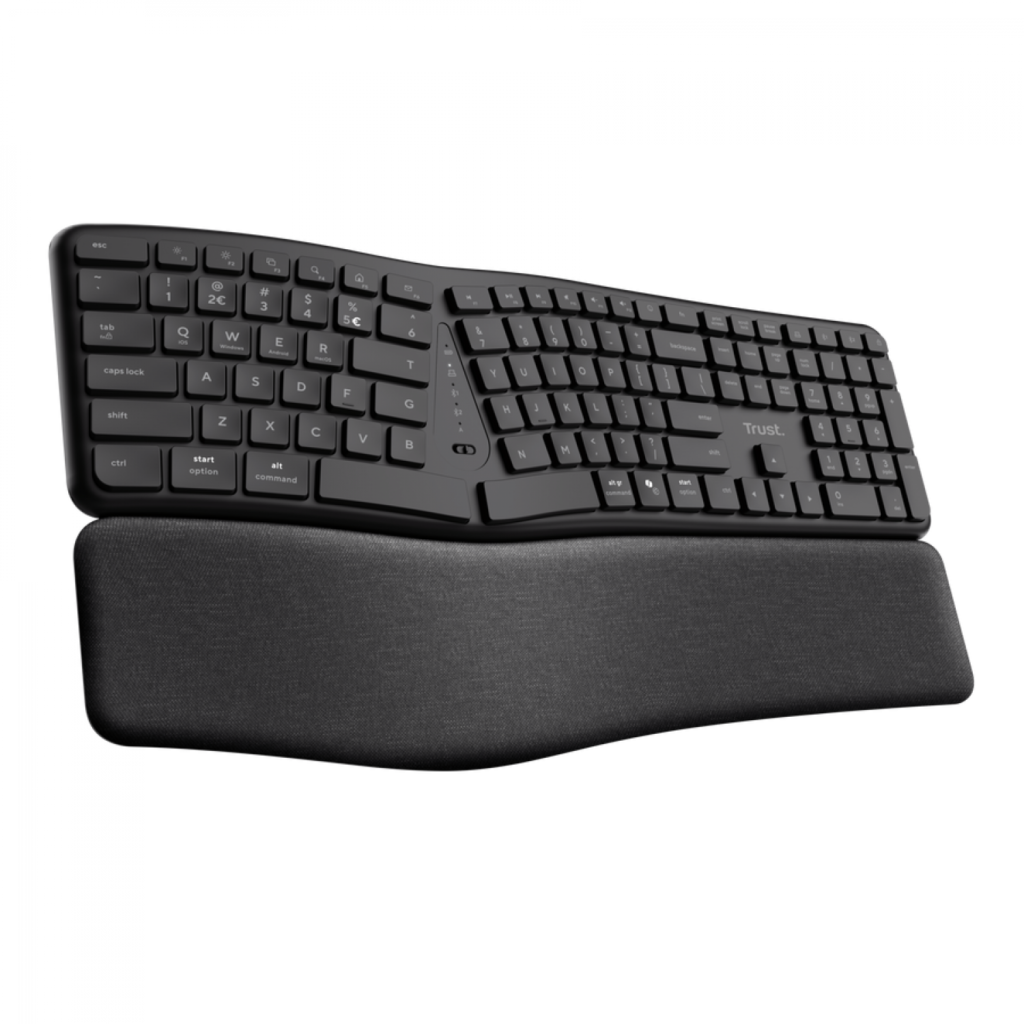 Teclado Trust Keyra Ergo Multi Wireless (US)