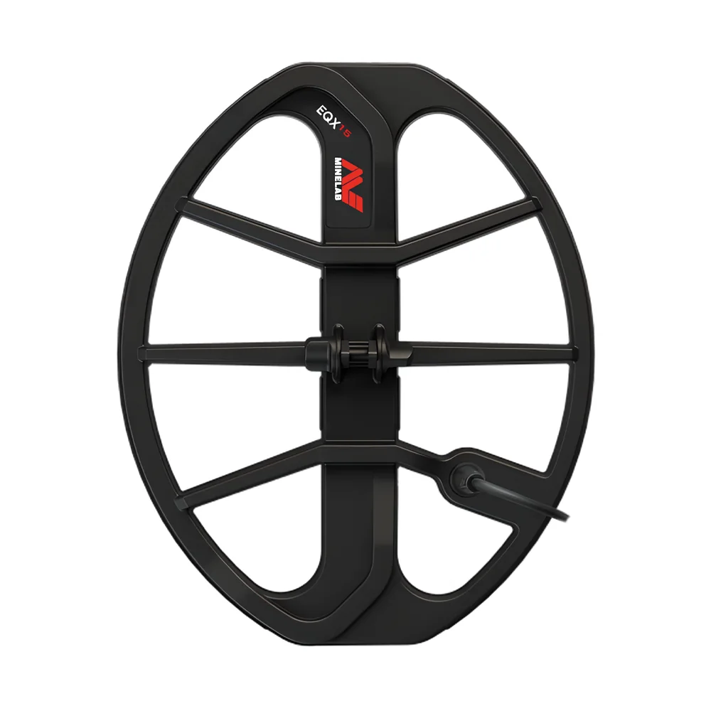 Bobina Minelab EQX15 Double-D 15x12" Elíptica para EQUINOX Series Detectores de Metales (con Protector de )