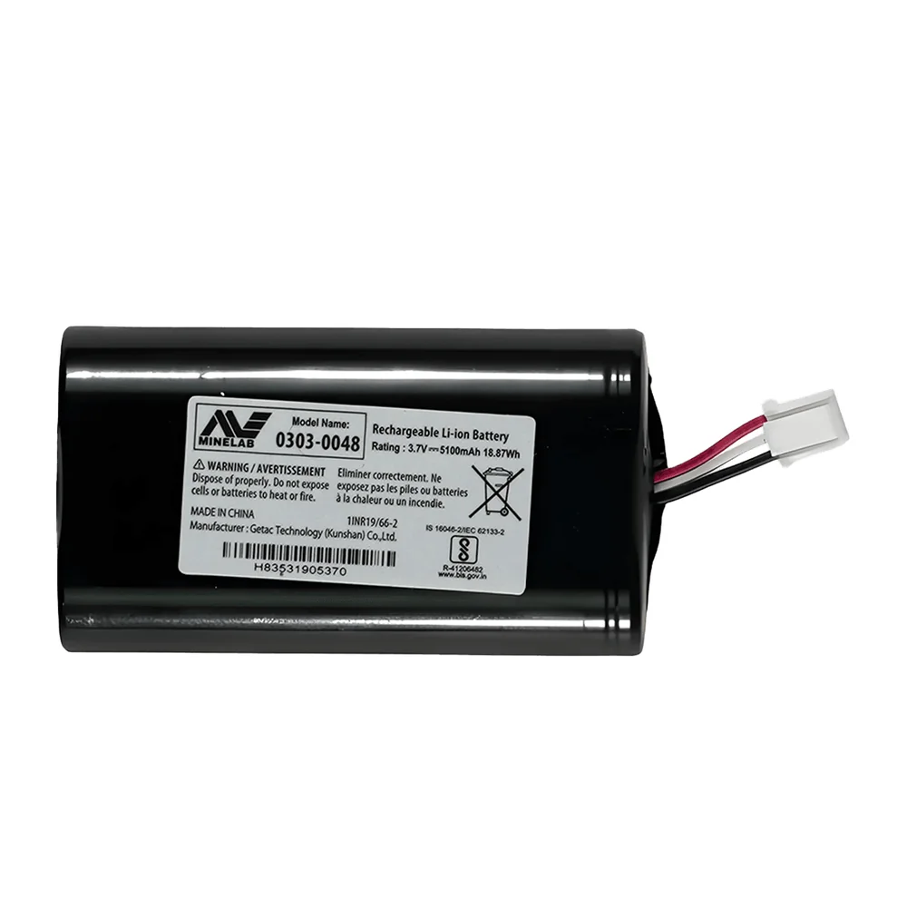 Batería Minelab Recargable Ion Litio para EQUINOX 700|900 Detectores de Metales